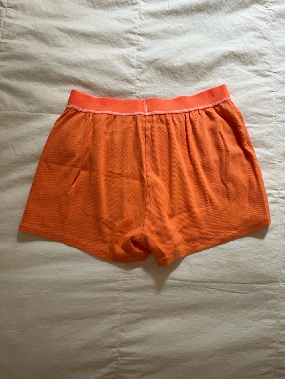 Skims ribbed boxer shorts orange size small - Picture 5 of 7